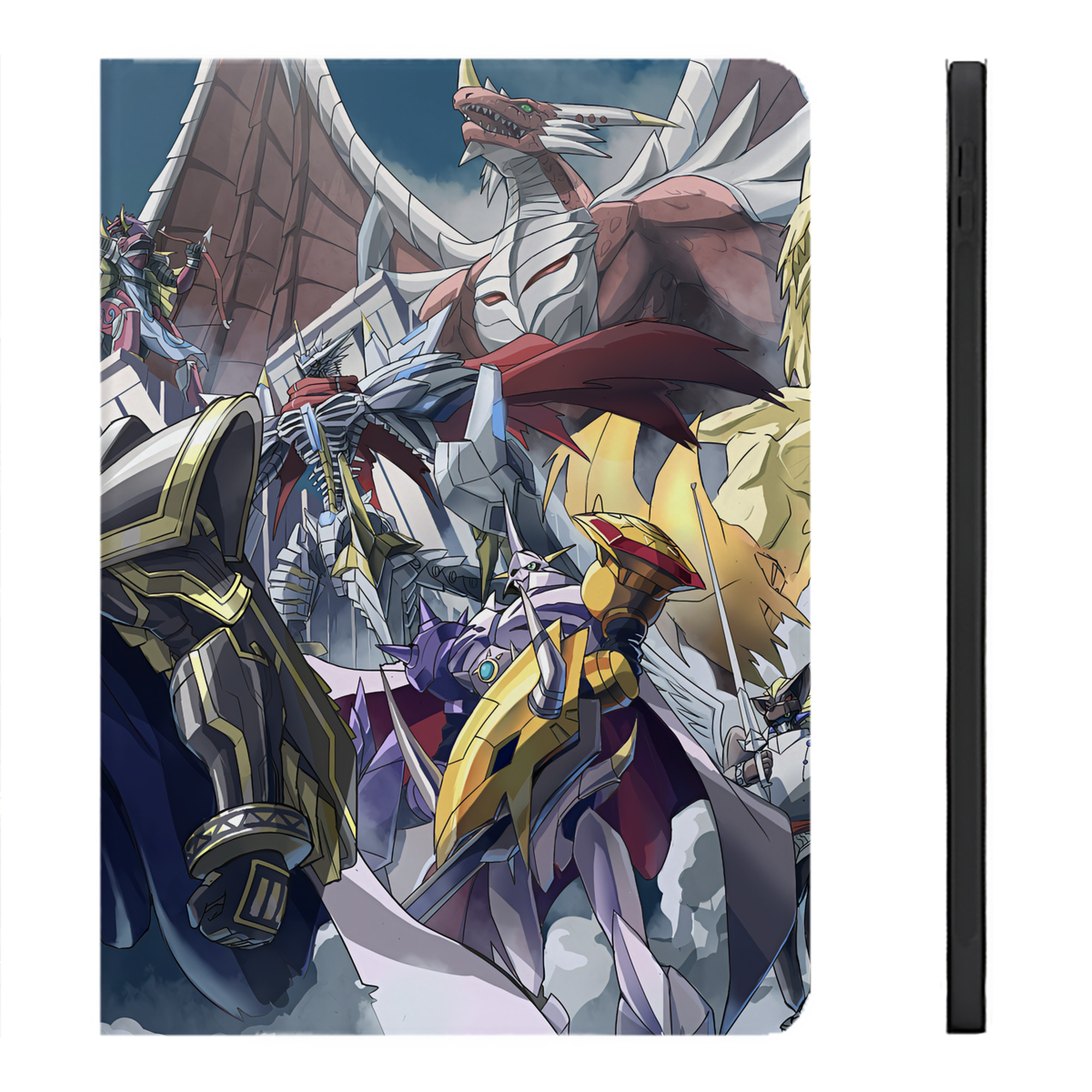 （画像用） Digimon デジタルモンスター/デジモン IPadケース ペンホルダー付き ブックスタイルデザイン